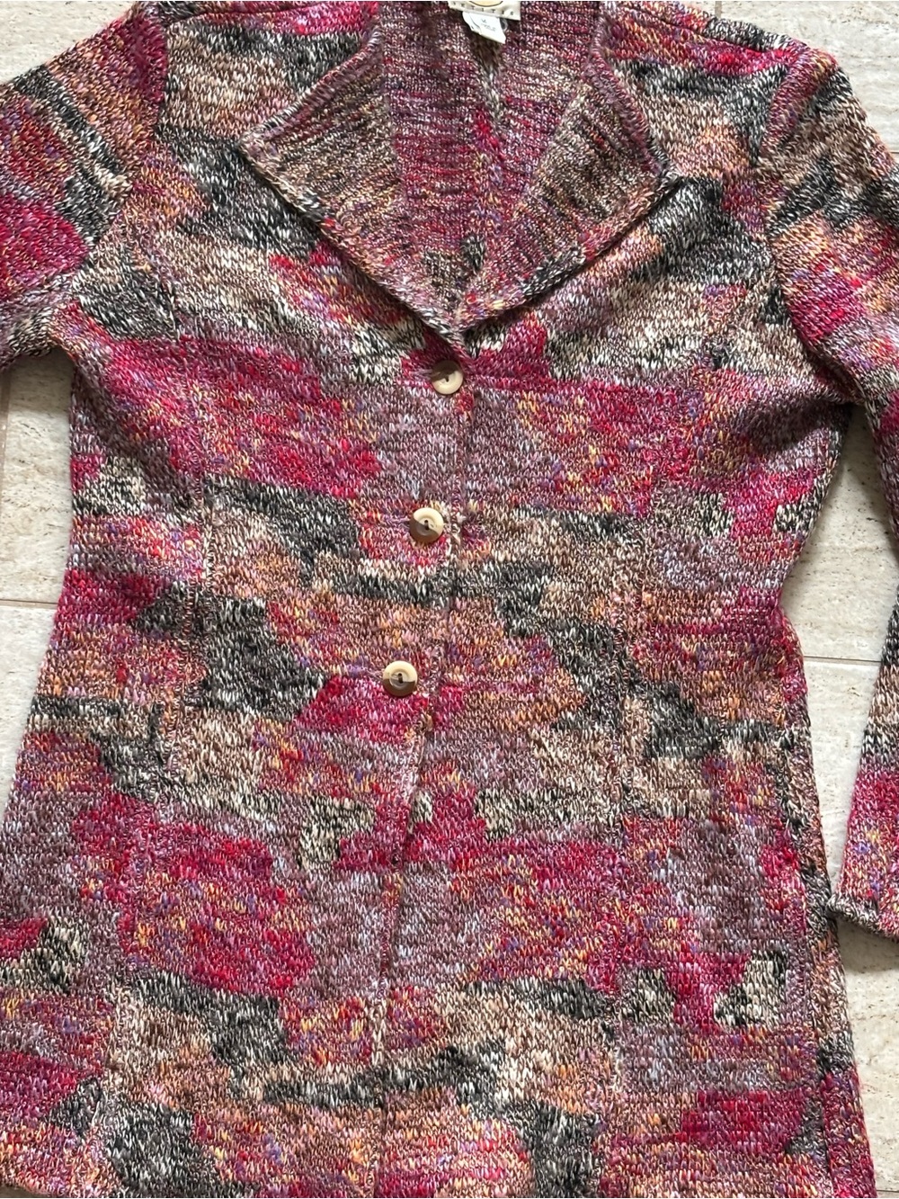 Talbots multicolor long/ coat sweater , MP